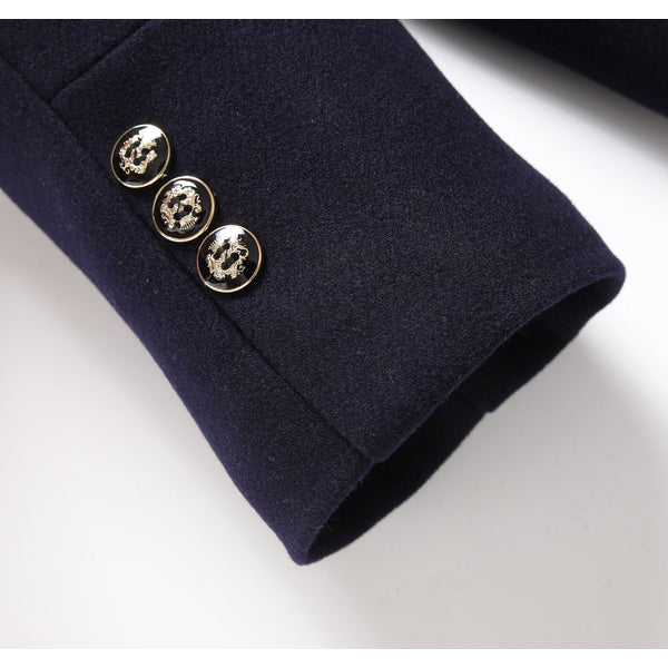 Men’s Stand Collar Long Coat