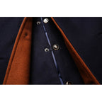 Men’s Stand Collar Long Coat