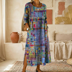 Women's Printed Relaxed Maxi Dress