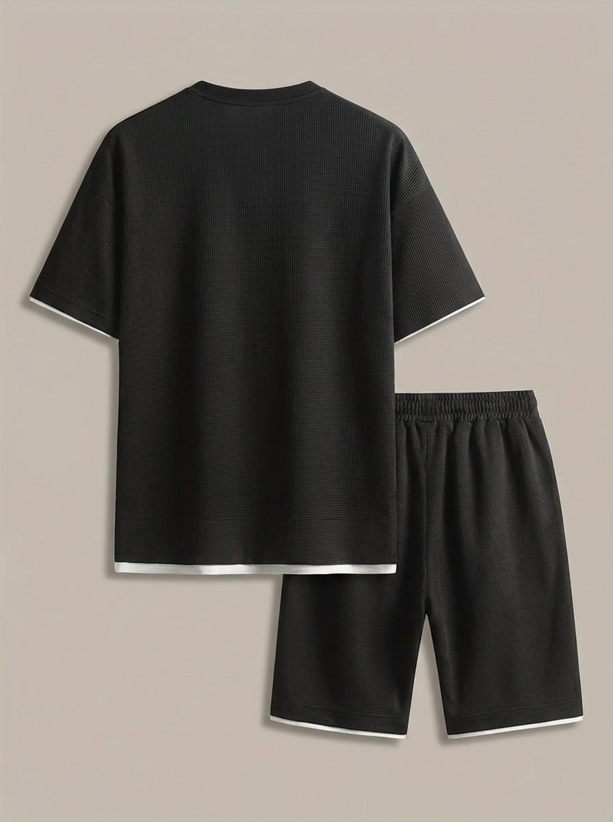 Men’s Contrast Trim T-Shirt Set