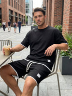 Men’s Contrast Trim T-Shirt Set
