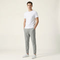 Men’s Slim Fit Casual Trousers with Elastic Waist