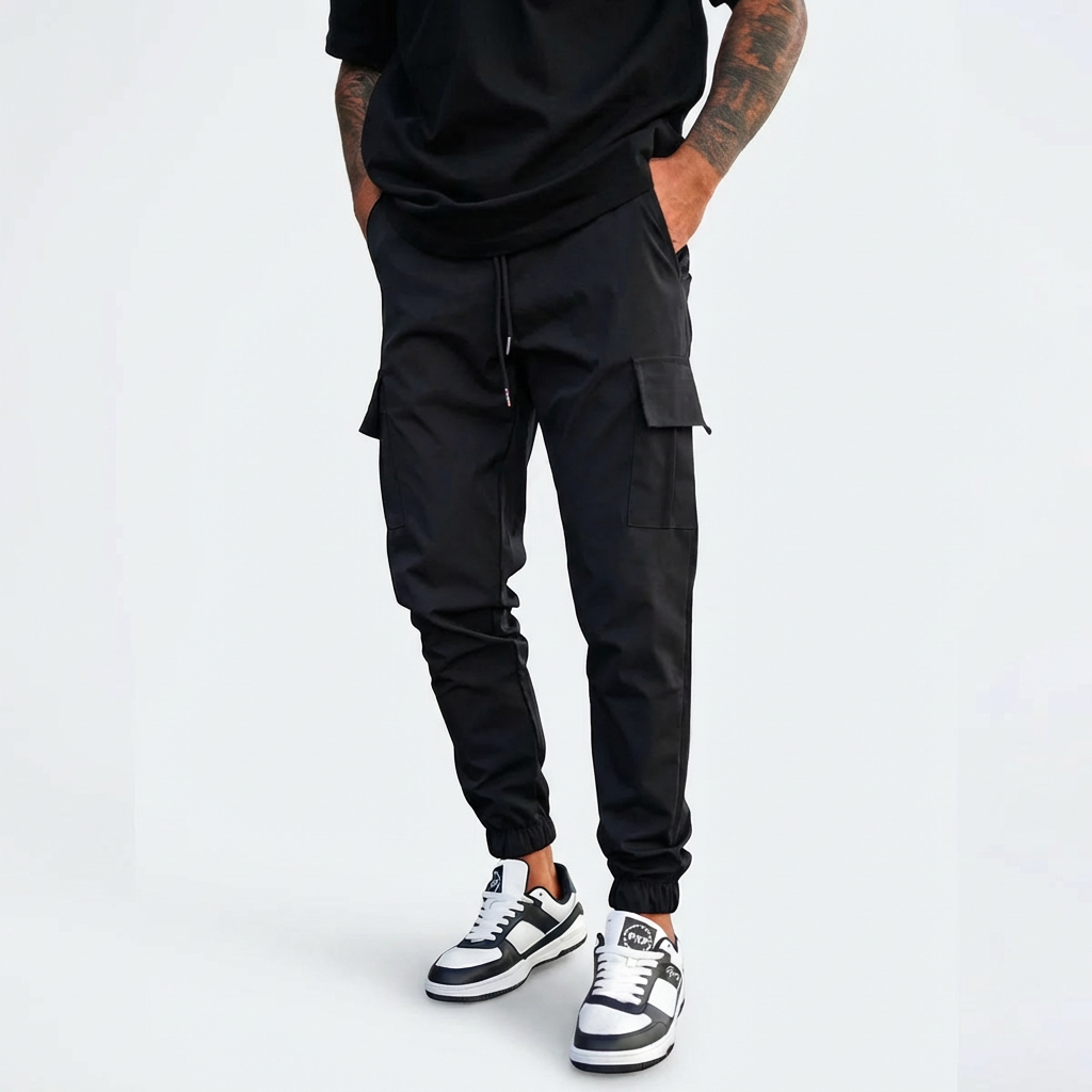 Pantalon cargo jogger fuselé pour homme