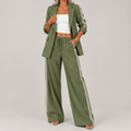 Women’s Striped Wide Leg Set