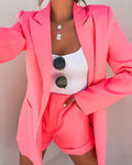 Blazer and Shorts Co-ord Set for Women Tailored Fit Chic Summer Style