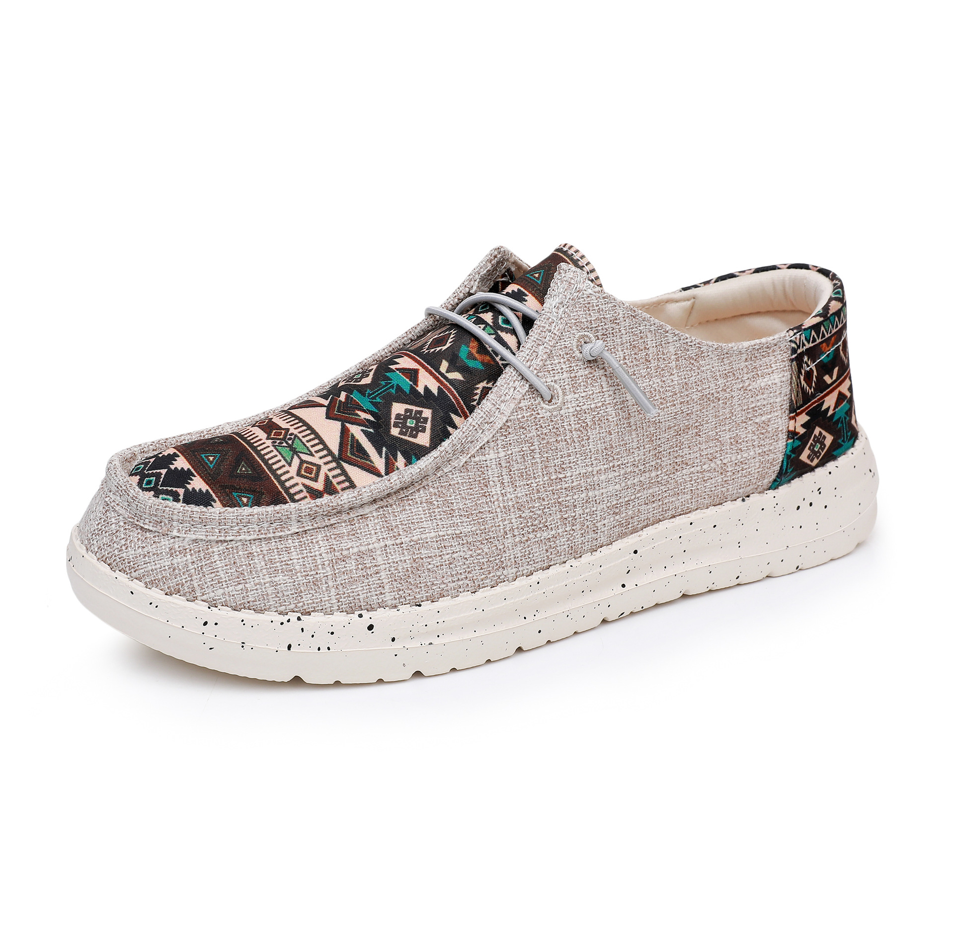 Chaussures décontractées tressées à lacets pour homme