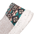 Scarpe casual da uomo in tessuto intrecciato con lacci