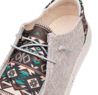 Scarpe casual da uomo in tessuto intrecciato con lacci