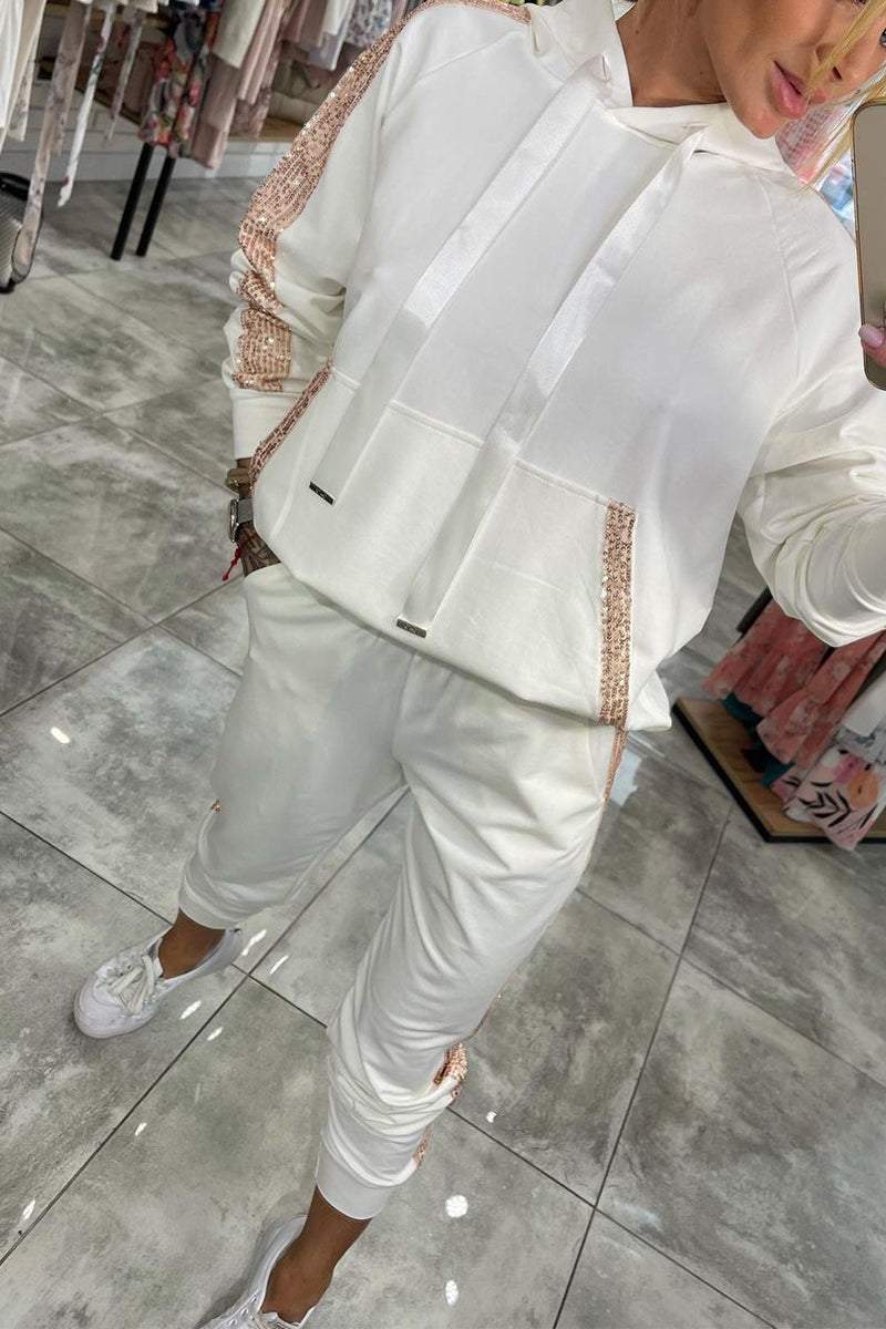 Ensemble sweat à capuche et pantalon de jogging pour femme