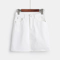 Damen Denim-Minirock mit strukturierter Passform und klarem, minimalistischem Design