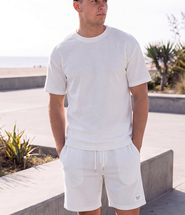 Conjunto de camisetas de hombre con ribetes en contraste