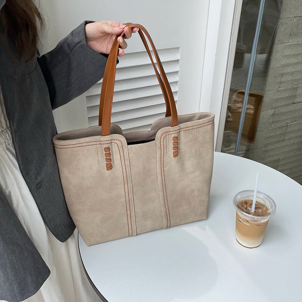 Sac cabas structuré minimaliste pour femme