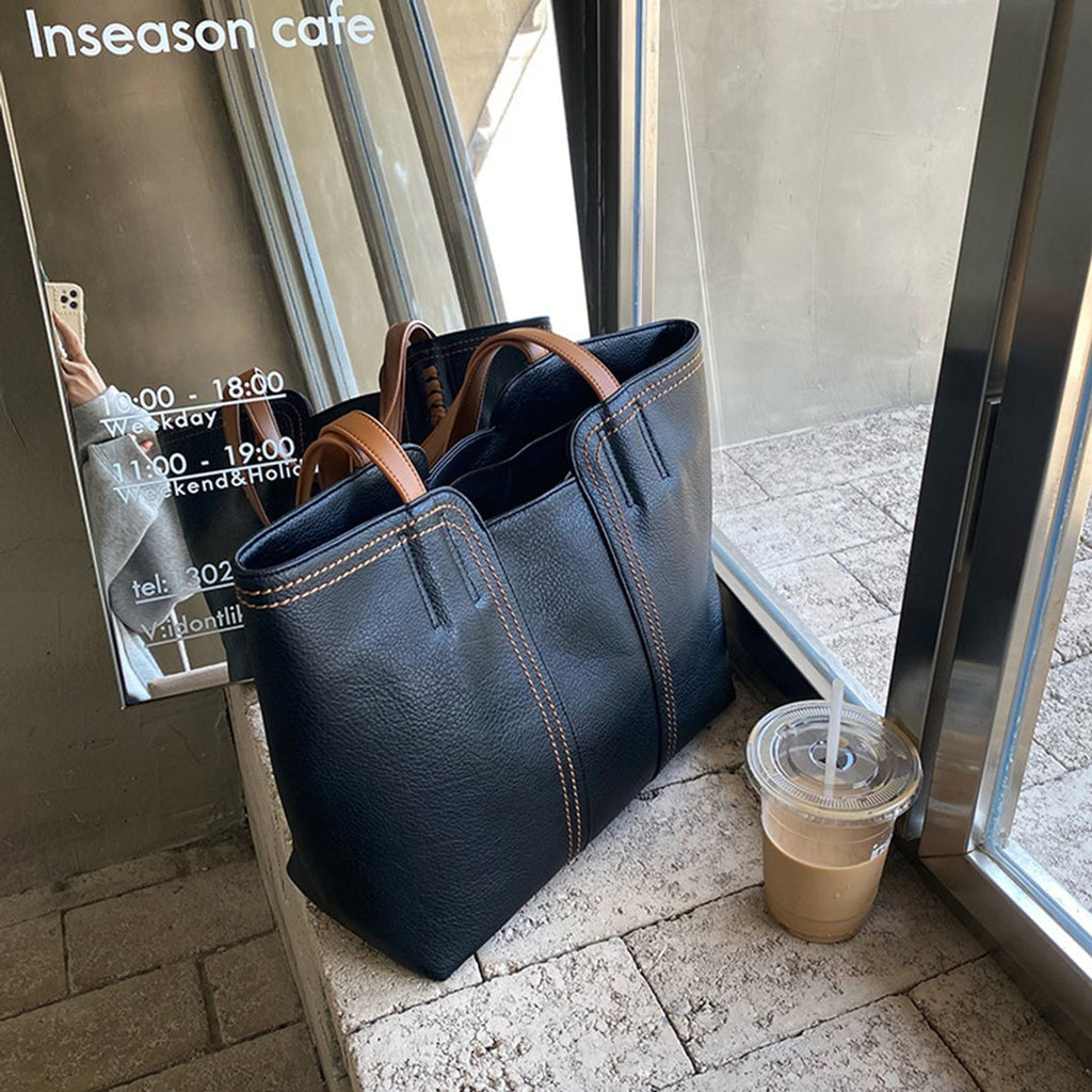 Sac cabas structuré minimaliste pour femme