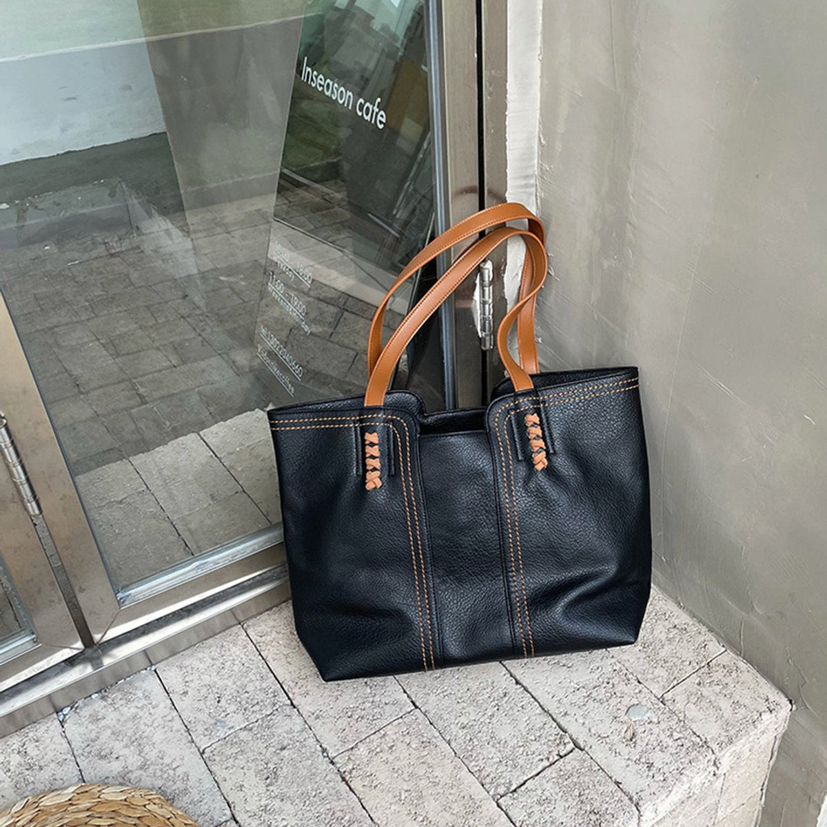 Sac cabas structuré minimaliste pour femme