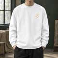 Camiseta de manga larga para hombre con estampado y corte relajado