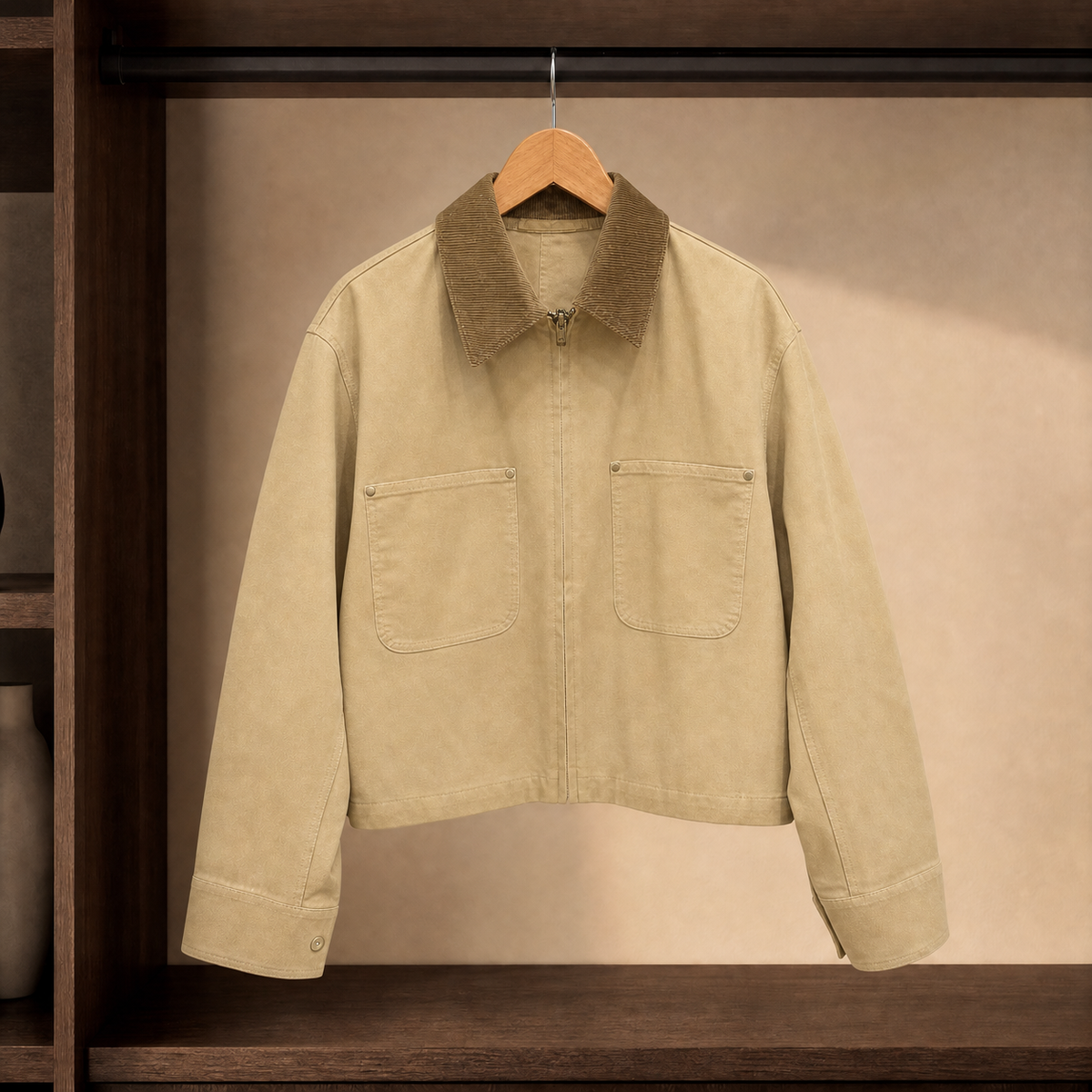 Herrenjacke mit praktischen Taschen und Reißverschluss