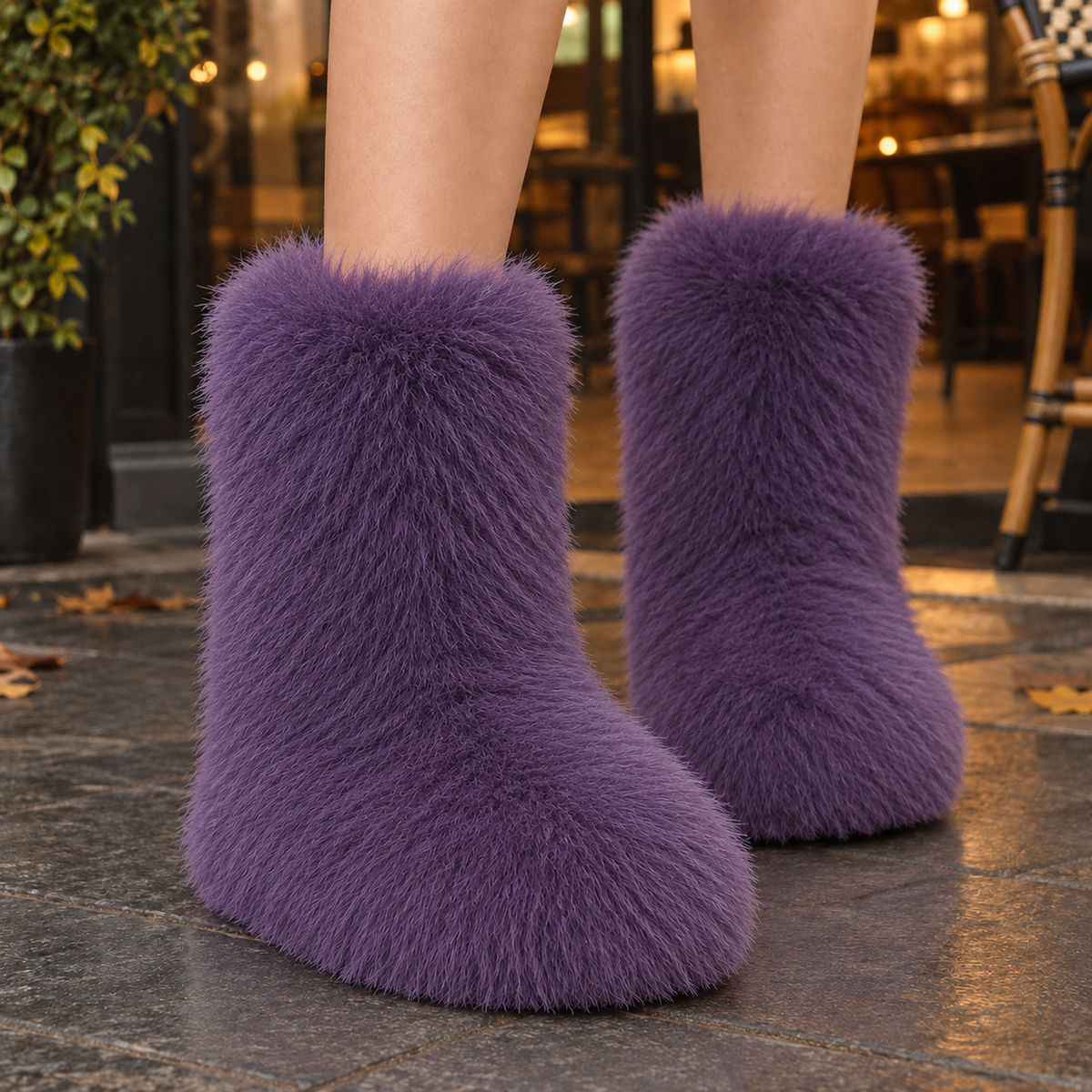 Women's Plush Mid-Calf Winter Boots
