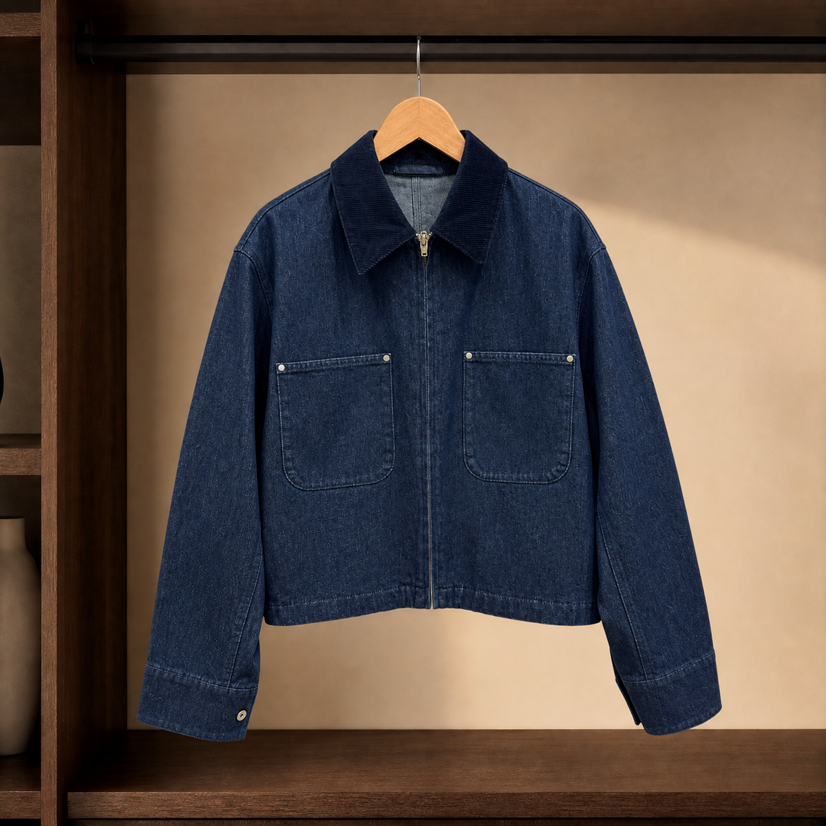 Herrenjacke mit praktischen Taschen und Reißverschluss