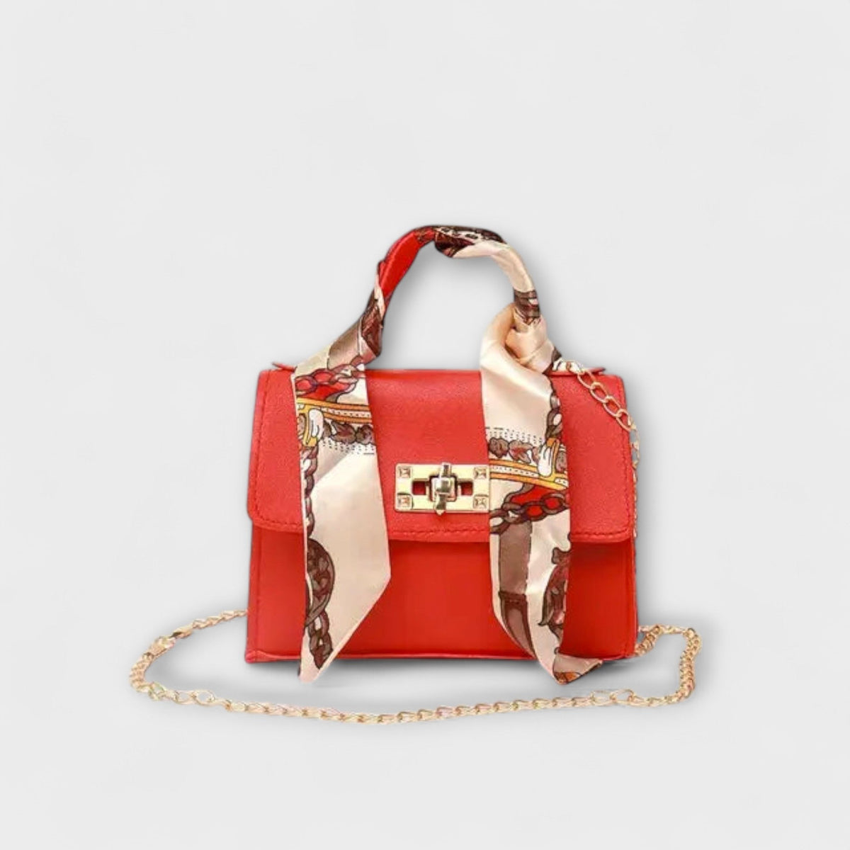 Sac bandoulière pour femme avec poignée foulard