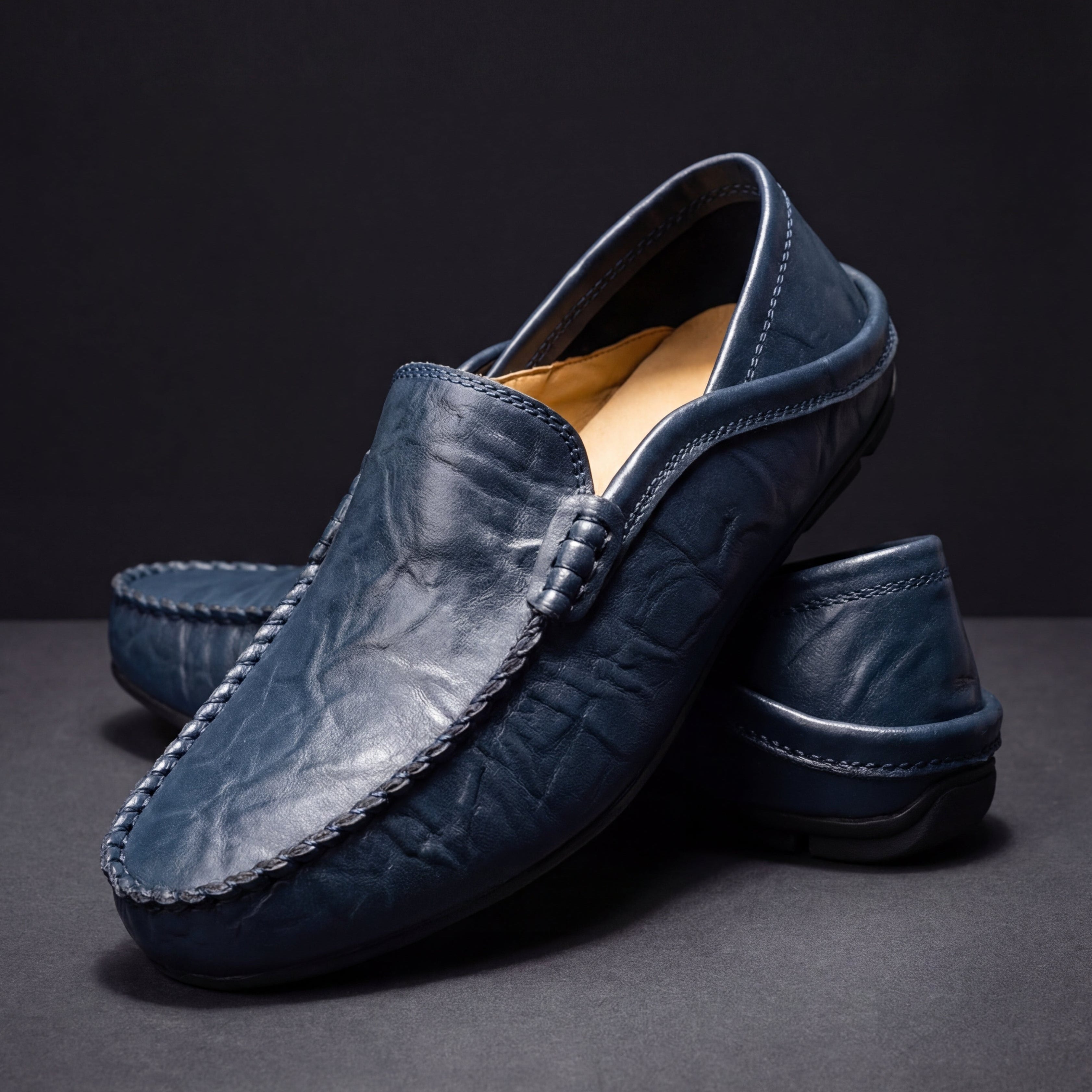 Men’s Hand-Stitched Leather Loafers