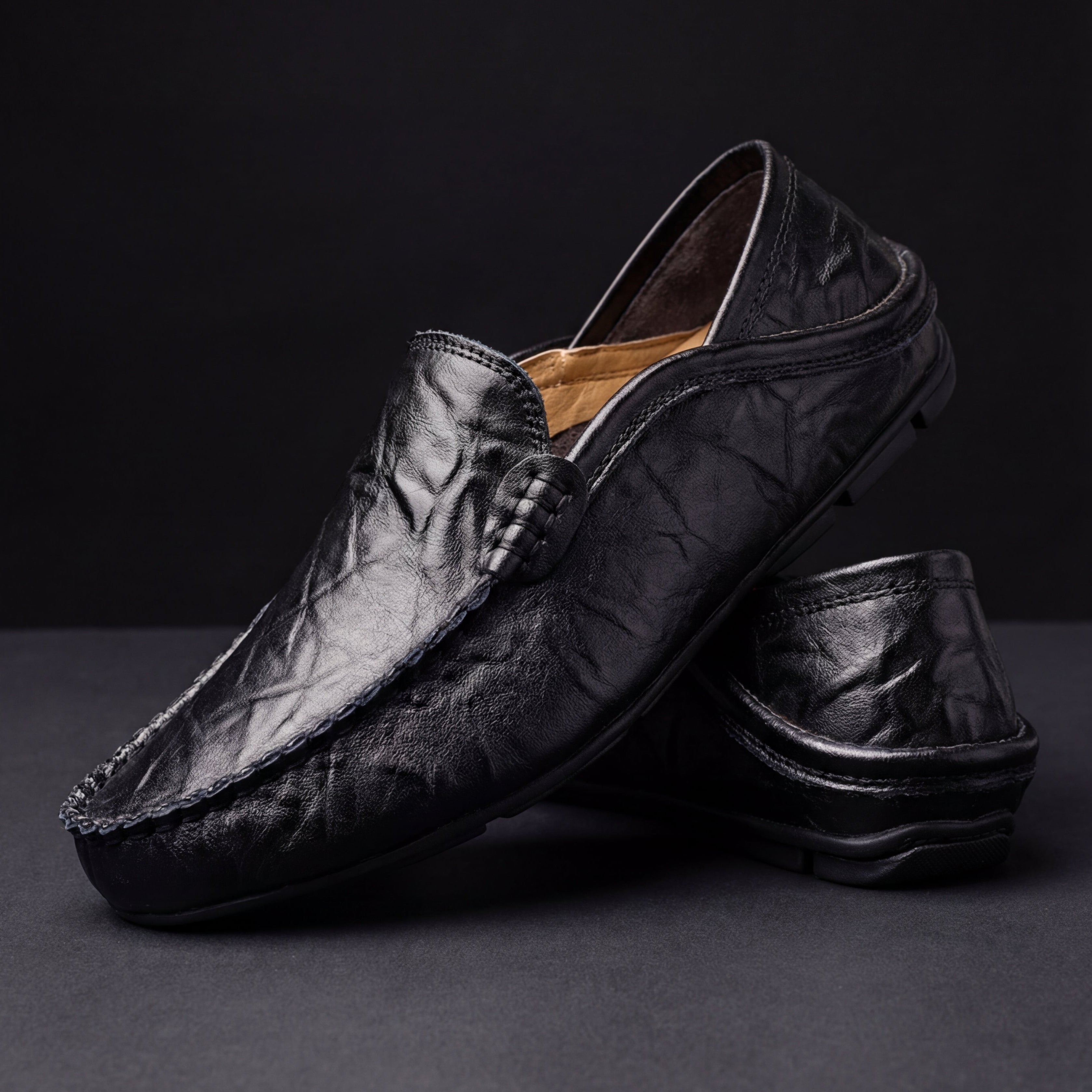 Men’s Hand-Stitched Leather Loafers