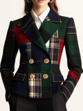 Women’s Tartan Double-Breasted Blazer