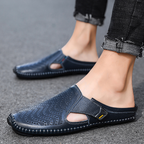 Perforerade slip-on-mules för herrar