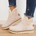 Botines cómodos para mujer con forro cálido