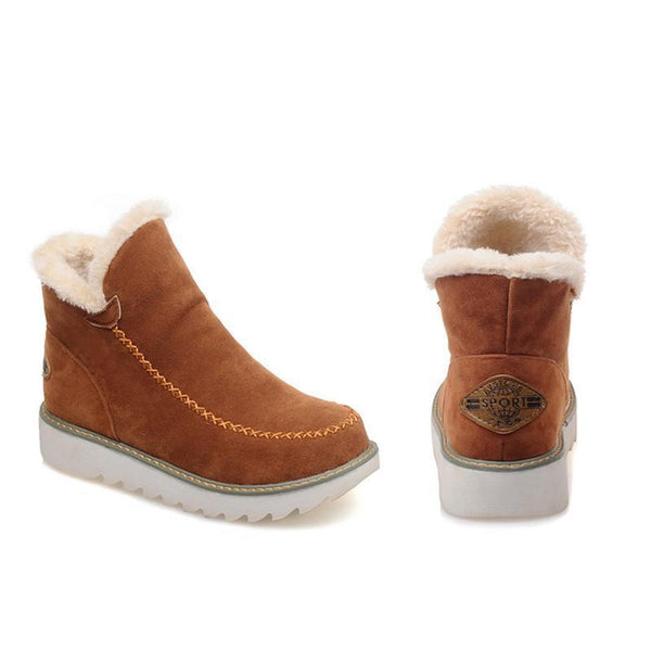 Botines cómodos para mujer con forro cálido