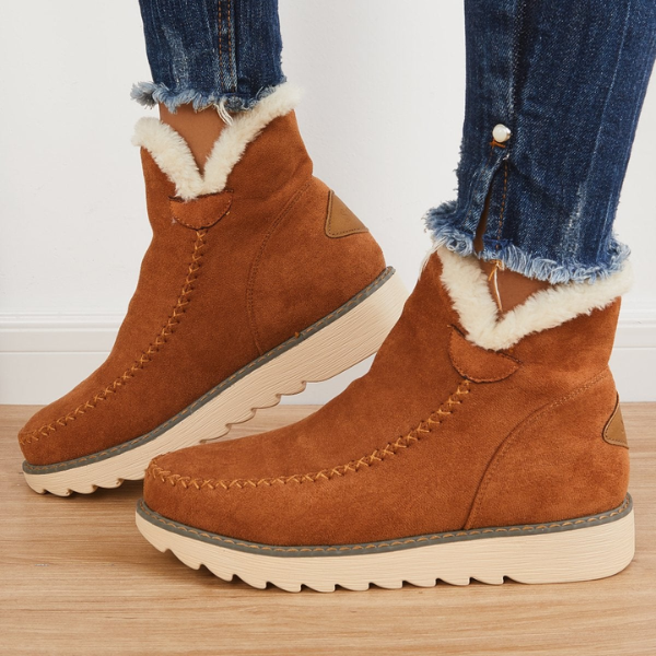 Bottines douillettes doublées pour femmes