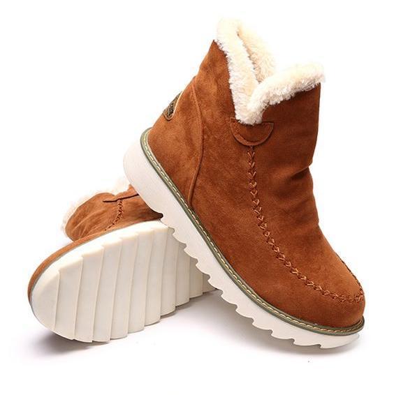 Botines cómodos para mujer con forro cálido