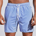Herren Badehose mit Nadelstreifen und Kordelzug für Strandurlaub