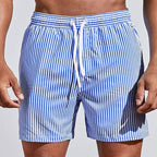 Short de bain rayé pour homme au style marin et confort idéal pour l’été