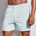 Short de bain rayé pour homme au style marin et confort idéal pour l’été