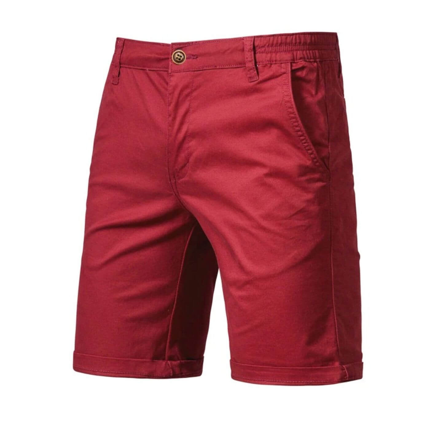 Men's Smart Casual Shorts with Stretch Waistband for Everyday Wear