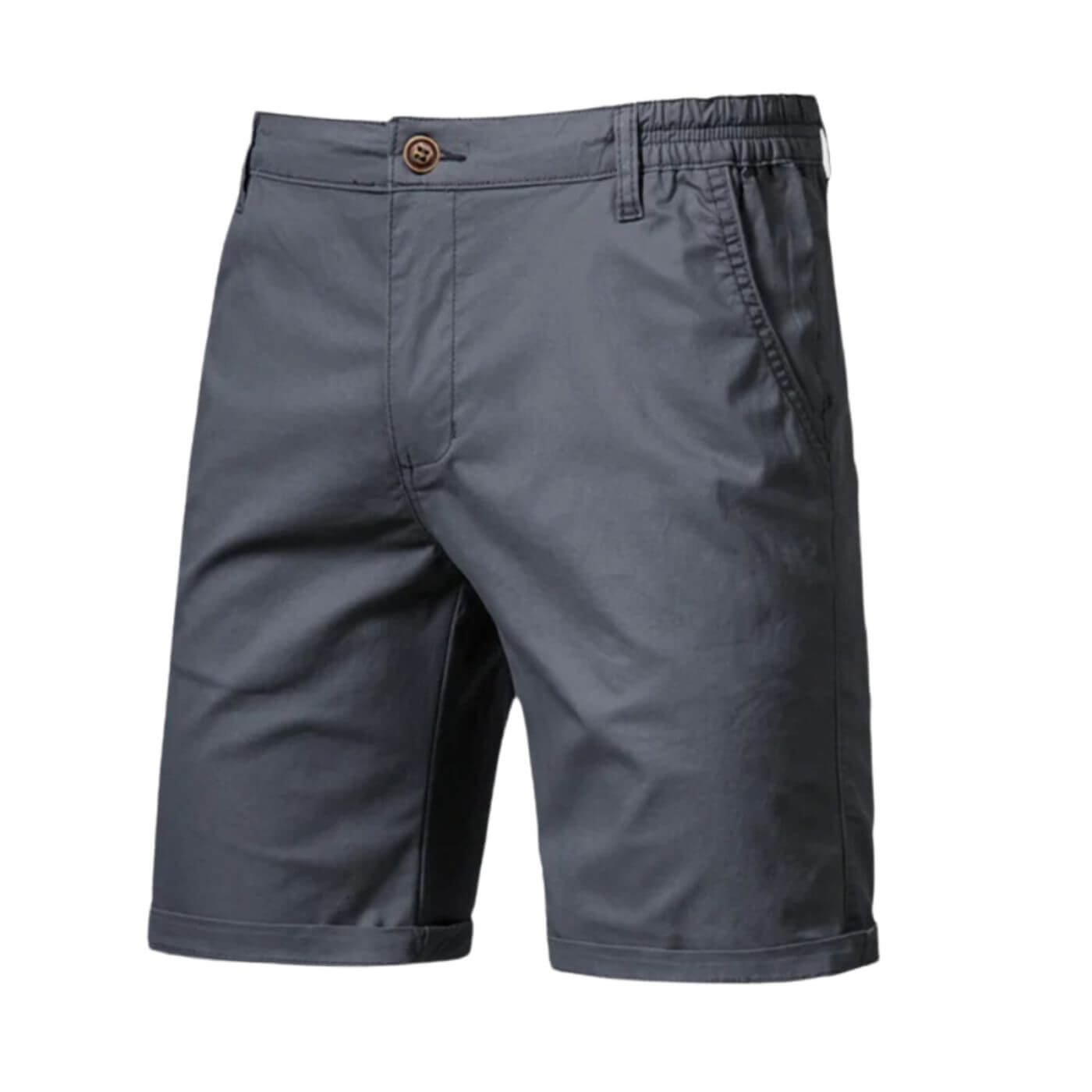 Men's Smart Casual Shorts with Stretch Waistband for Everyday Wear