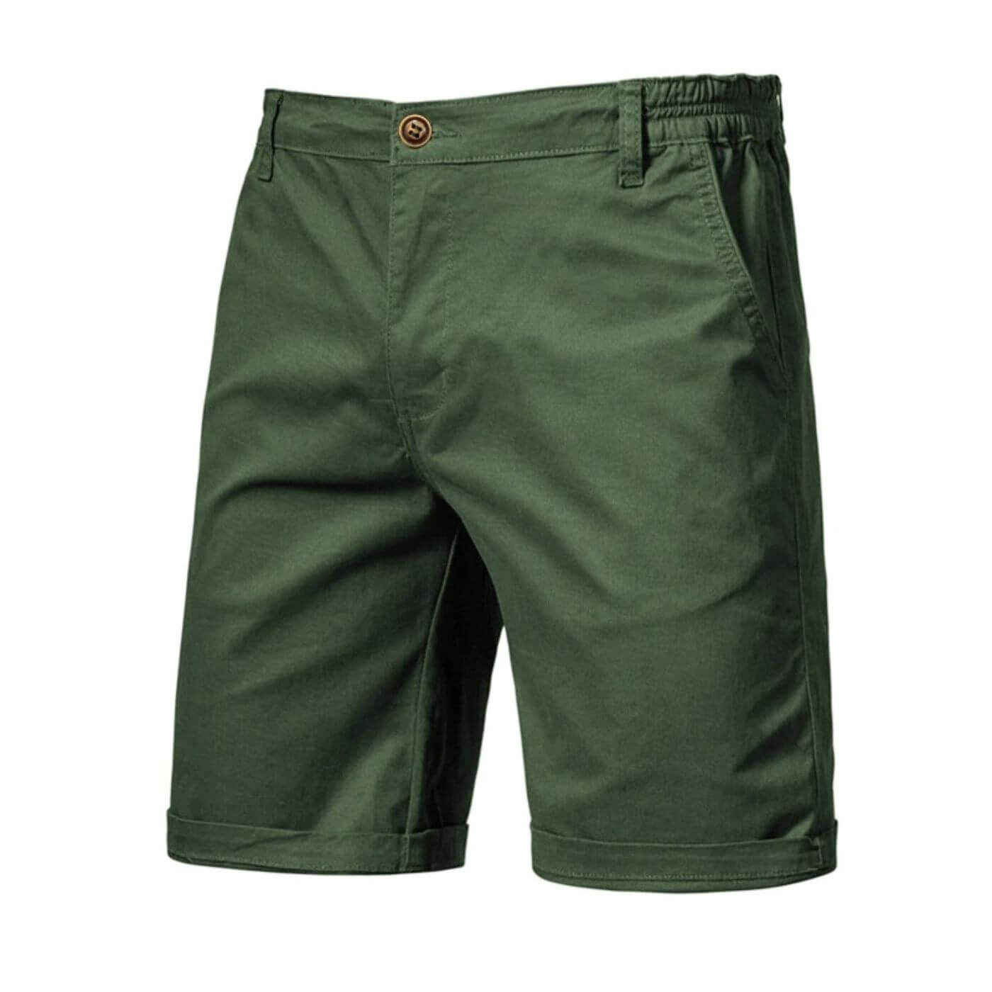 Men's Smart Casual Shorts with Stretch Waistband for Everyday Wear