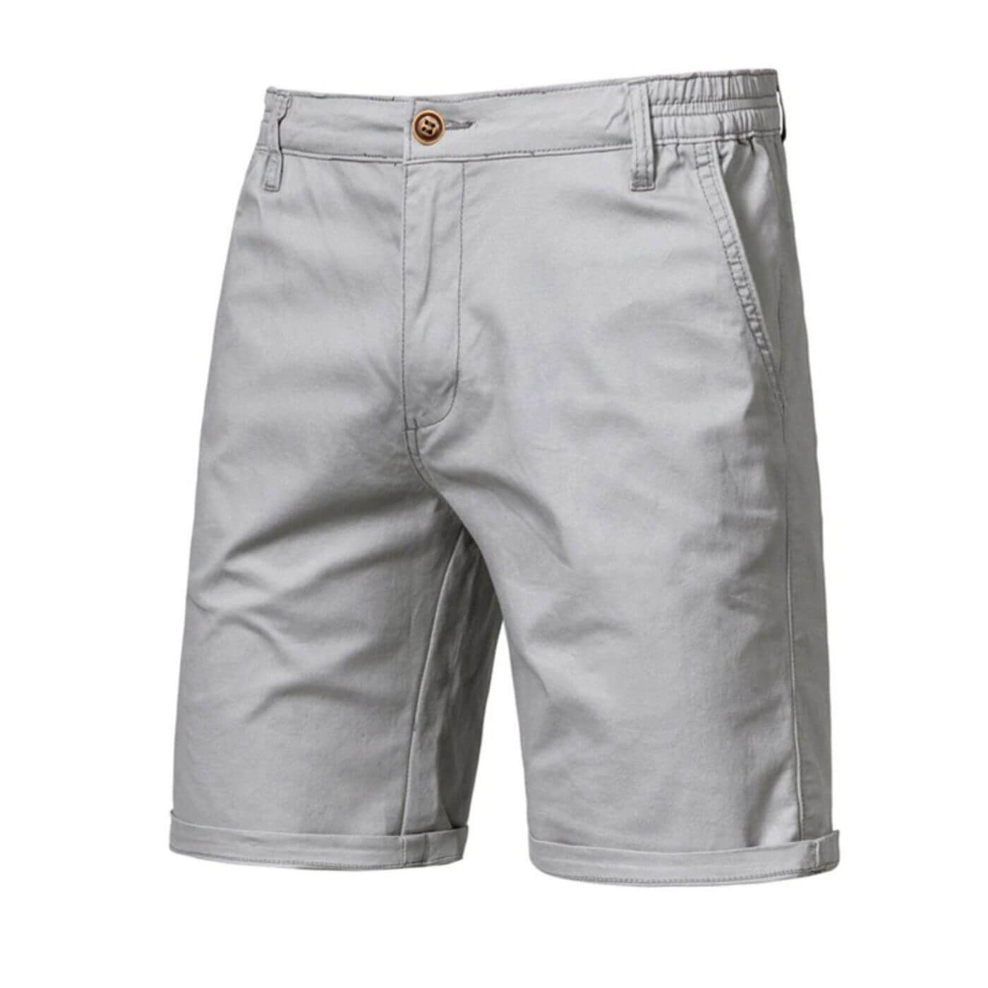 Men's Smart Casual Shorts with Stretch Waistband for Everyday Wear