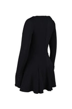 Elegantes Damen Minikleid mit figurbetonter Passform, langen Ärmeln und Knopfmanschetten