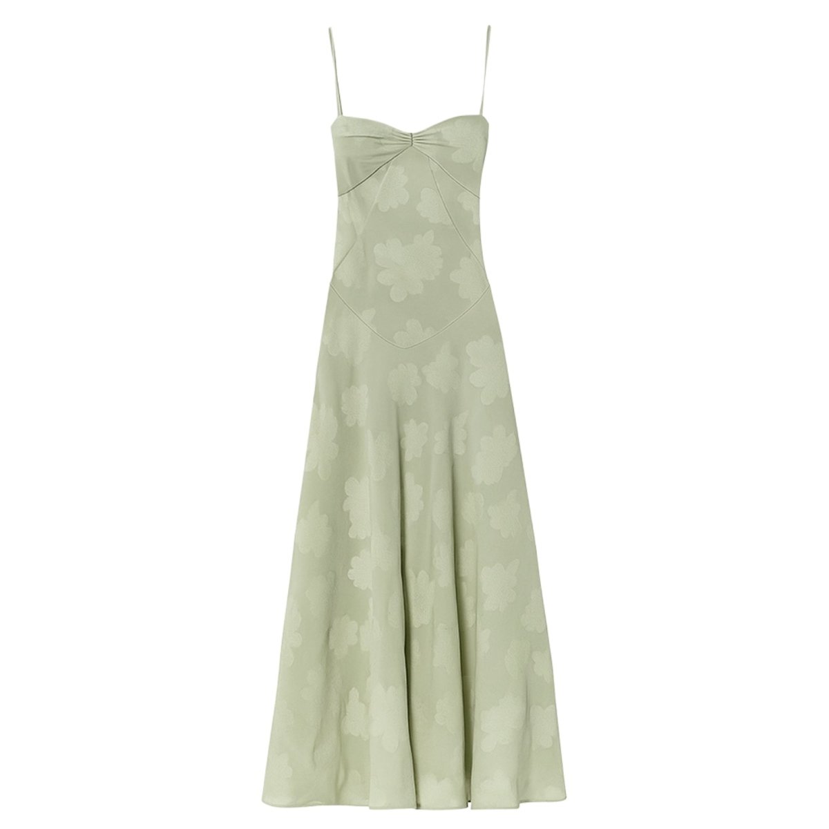Damenmaxikleid mit Blumenmuster, Korsettoberteil und fließender Silhouette