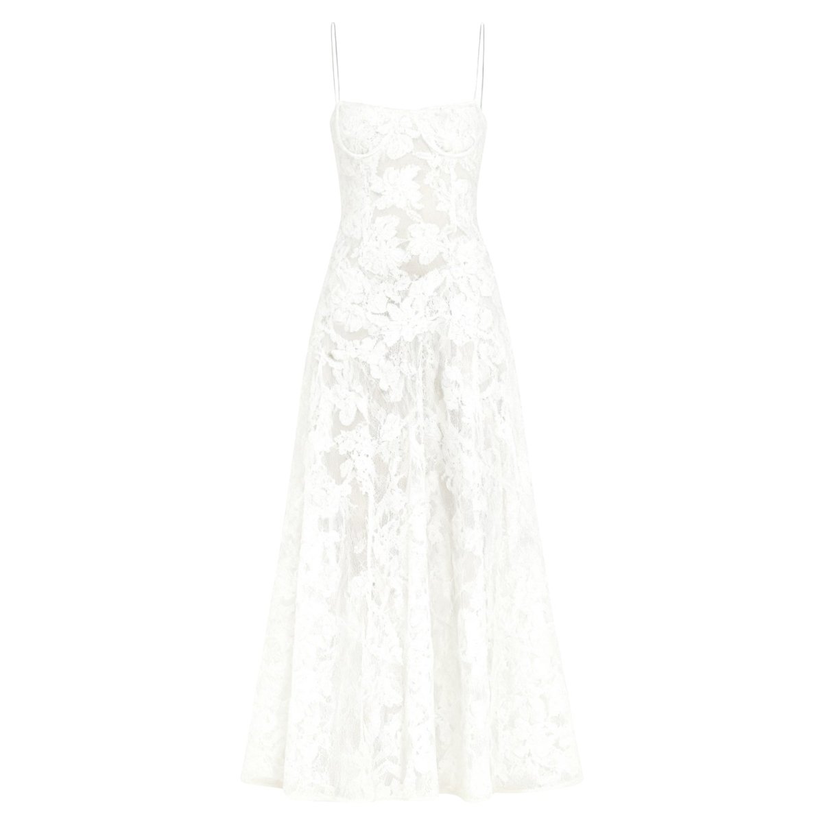 Damenmaxikleid mit Blumenmuster, Korsettoberteil und fließender Silhouette