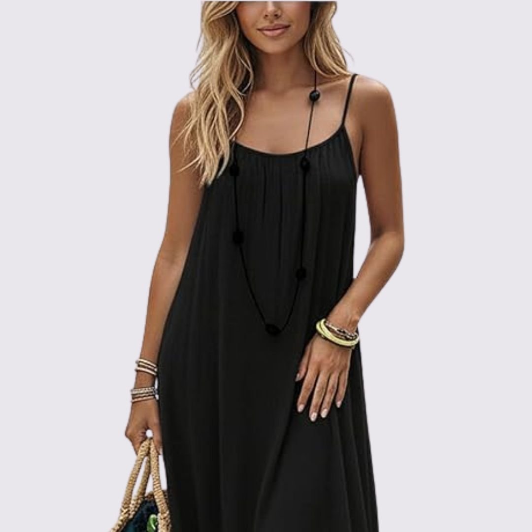 Women's Relaxed Sleeveless Maxi Dress