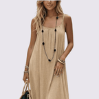 Women's Relaxed Sleeveless Maxi Dress