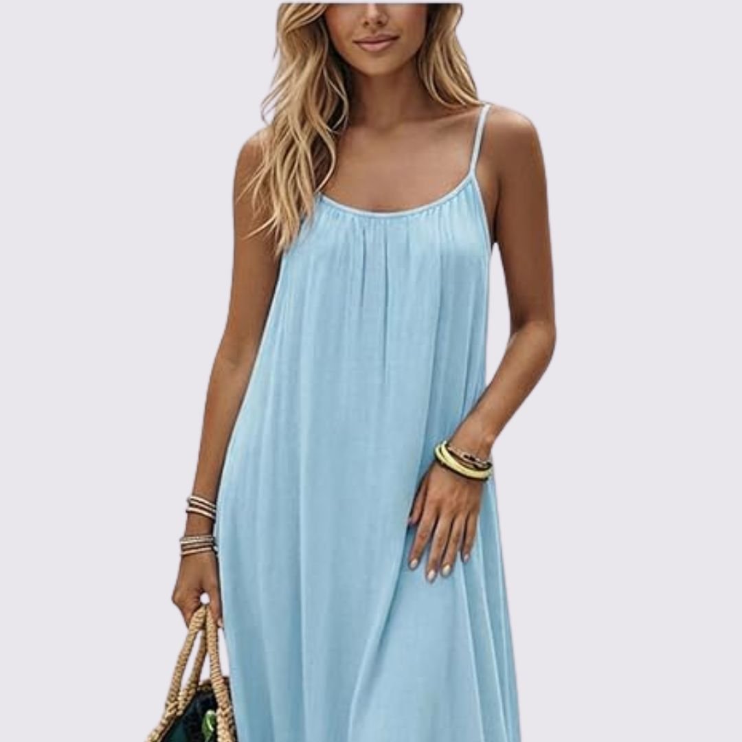 Women's Relaxed Sleeveless Maxi Dress