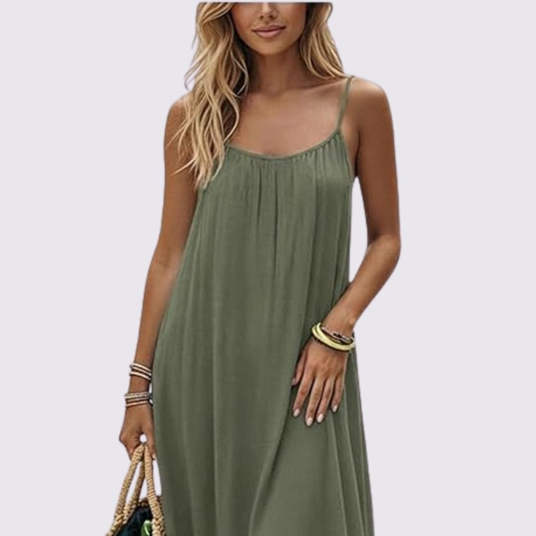 Women's Relaxed Sleeveless Maxi Dress