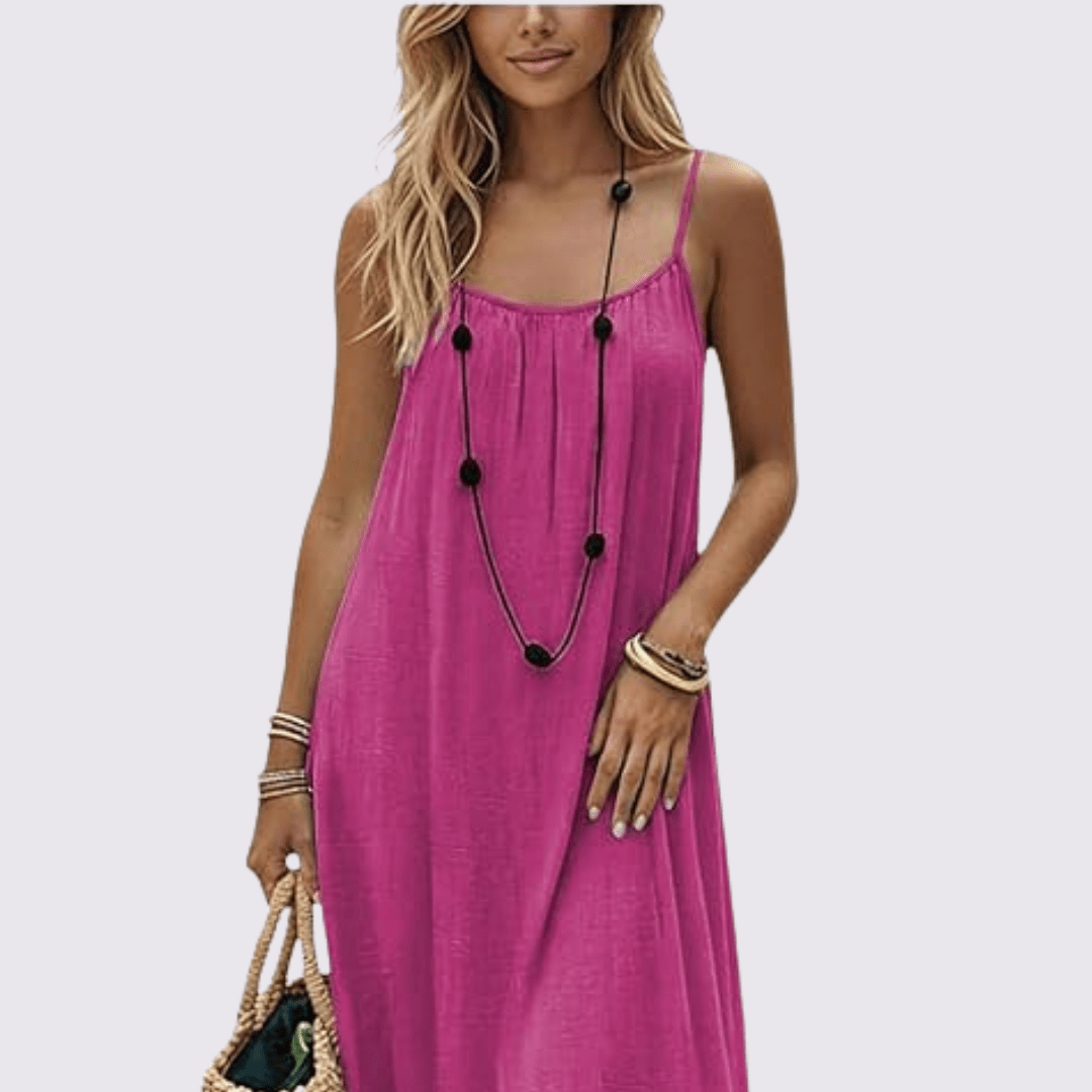 Women's Relaxed Sleeveless Maxi Dress
