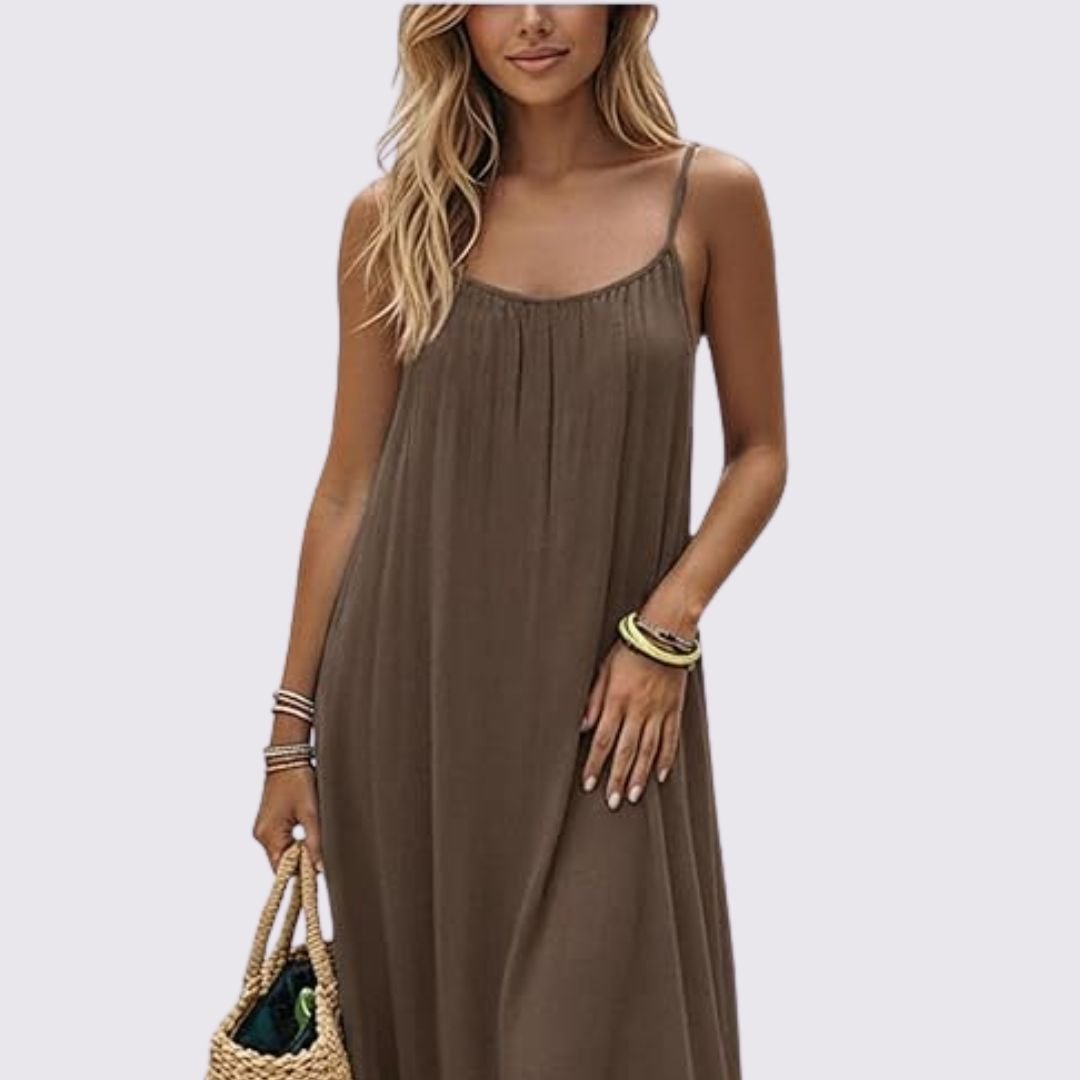 Women's Relaxed Sleeveless Maxi Dress