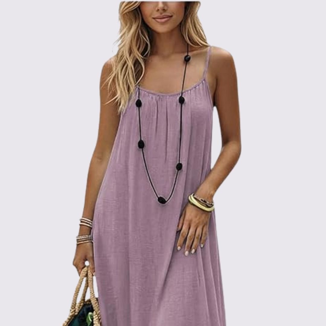 Women's Relaxed Sleeveless Maxi Dress