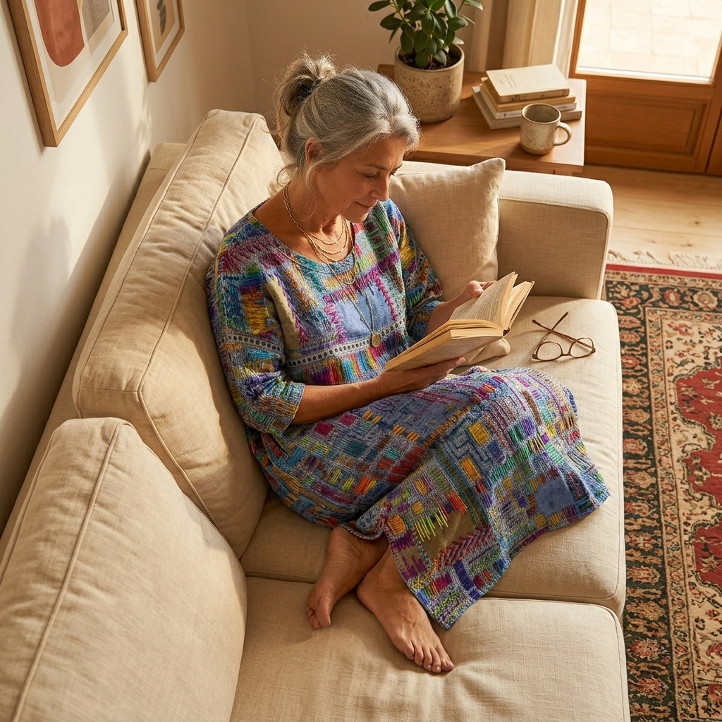 Women's Printed Relaxed Maxi Dress