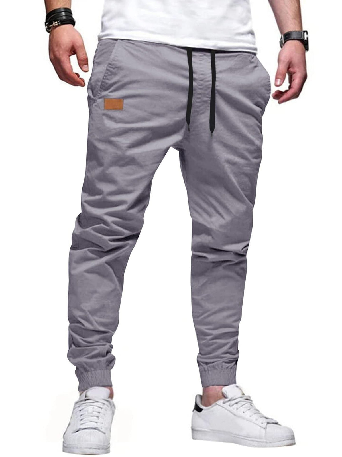 Pantalon de jogging décontracté pour homme avec cordon de serrage